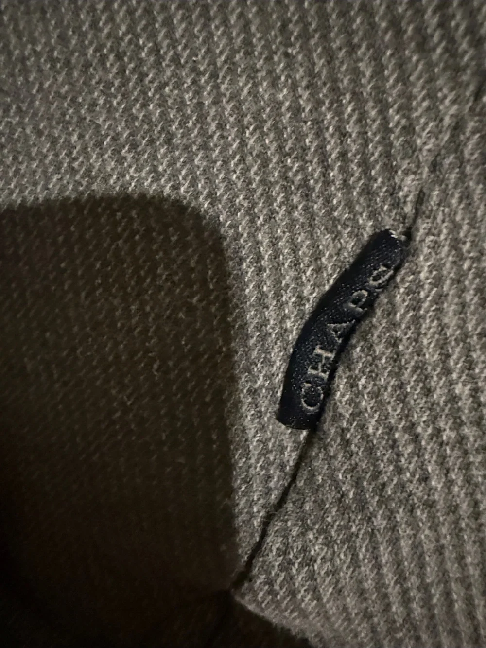 Chaps Men’s Dark Gray Half-Zip Pullover Sweater - Picture 4 of 7